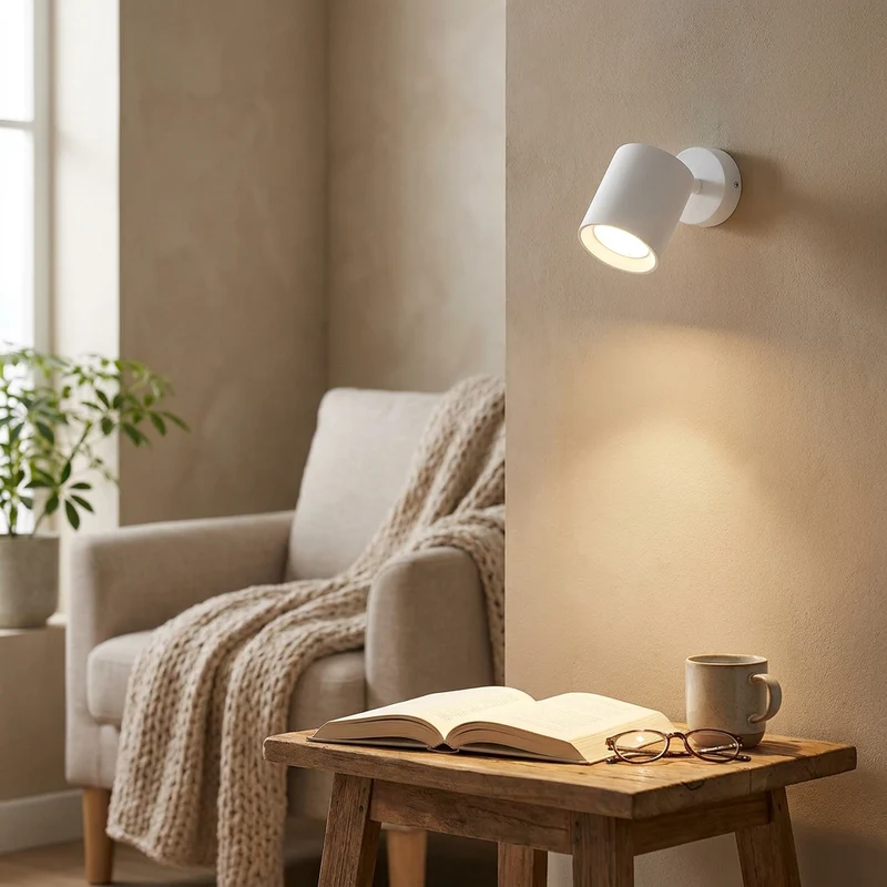 Magnetische LED Wandleuchte mit Fernbedienung für modernes Schlafzimmer