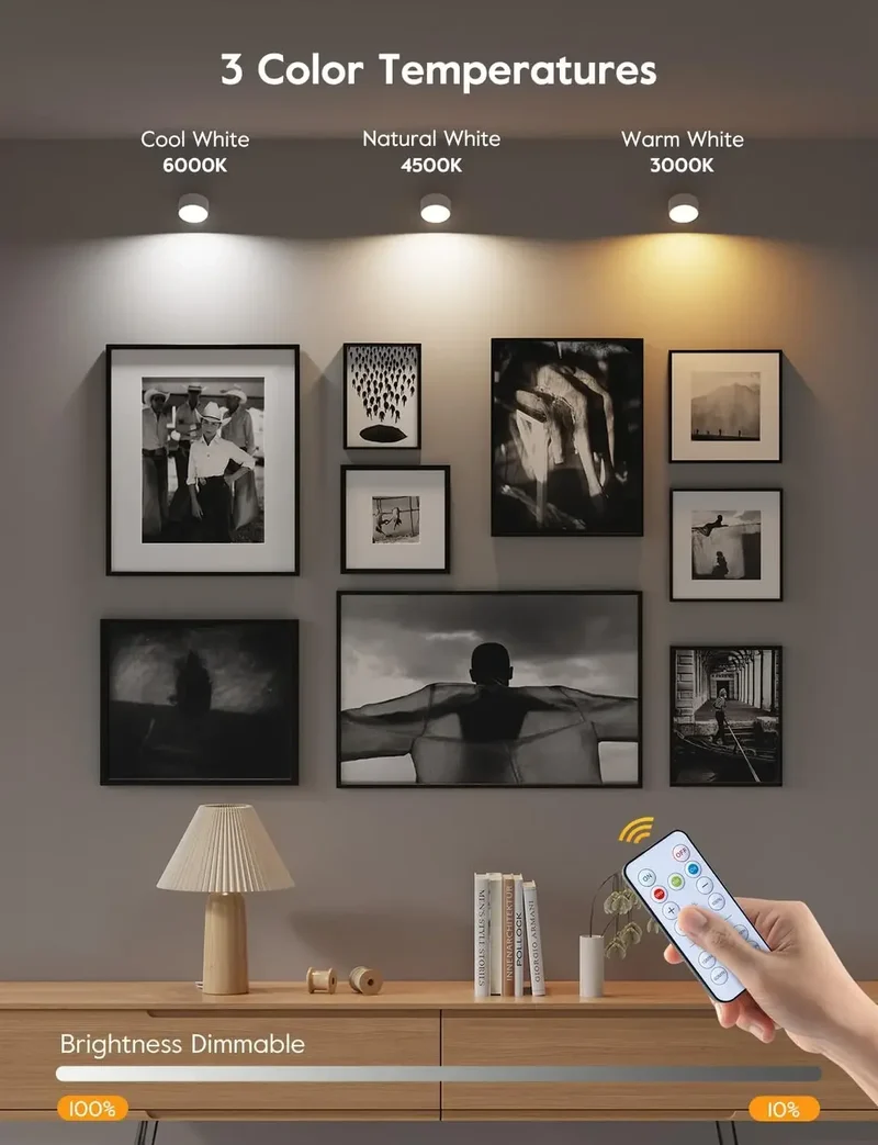 Magnetische LED Wandleuchte mit Fernbedienung für modernes Schlafzimmer