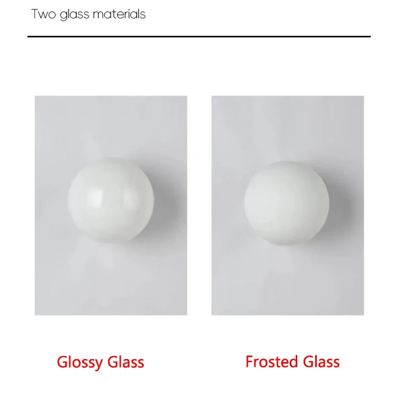 Bauhaus Glas Kugel Wandleuchte für moderne Schlafzimmer und Badezimmer