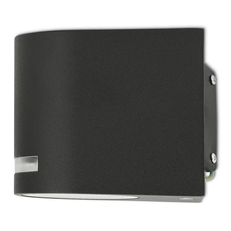 Wandleuchte Außen-Leuchte 8 cm Außenlampe IP44 GU10 Anthrazit Wandlampe
