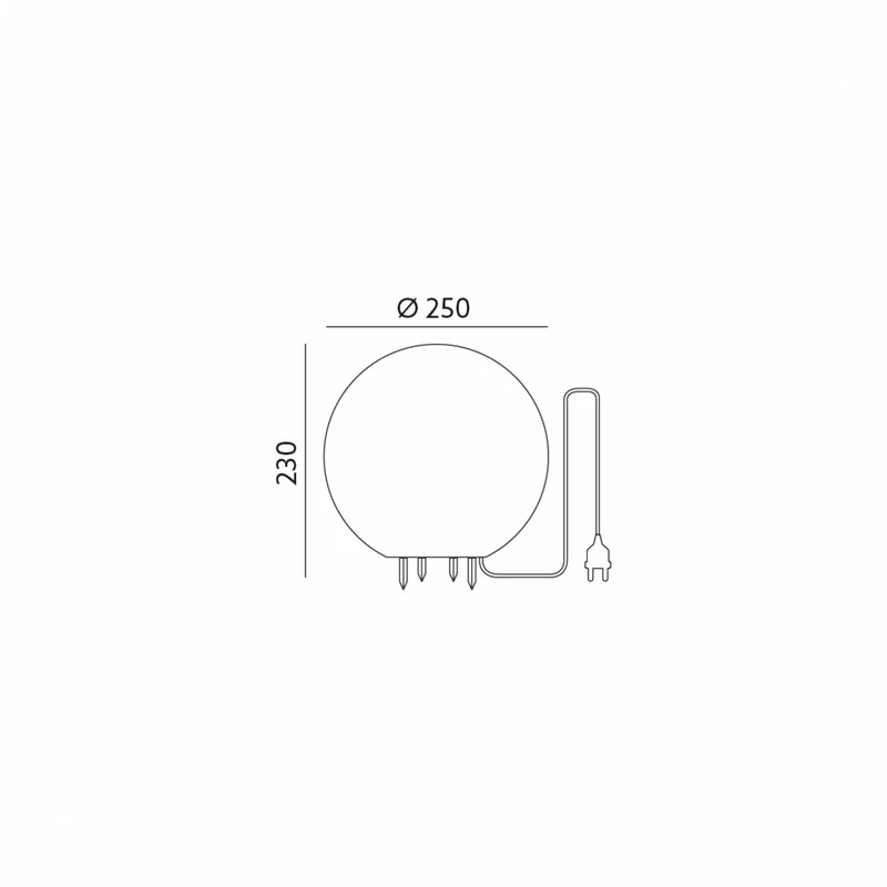 LED Leuchtkugel Kugel-Leuchte Außen-Lampe IP65 Stein Optik Gartenlampe E27