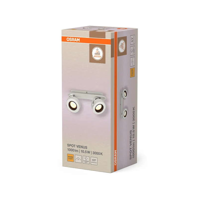 OSRAM DECOR SPOT VENUS Deckenleuchte, 10,5W, 450lm, weiß