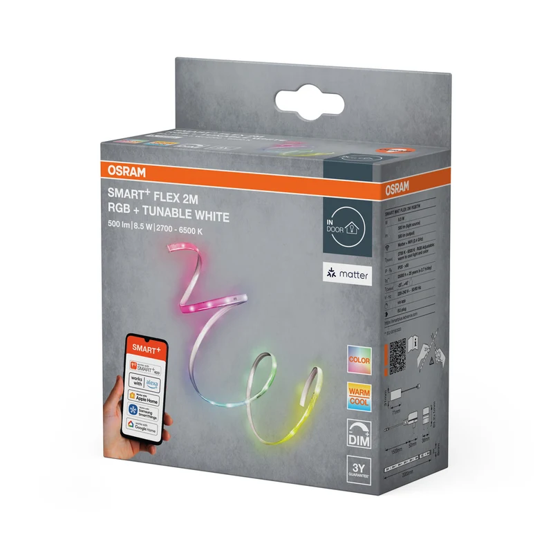 OSRAM Matter SMART+ FLEX LED Streifen 2M RGB Tunable White