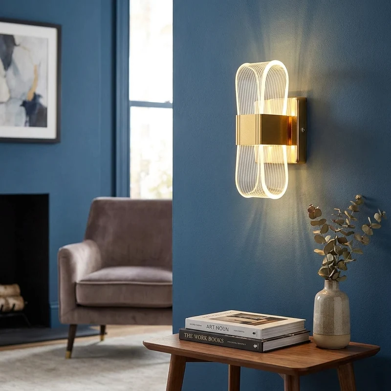 Nordische Aluminium LED Wandleuchte für modernes Wohnzimmer und Schlafzimmer