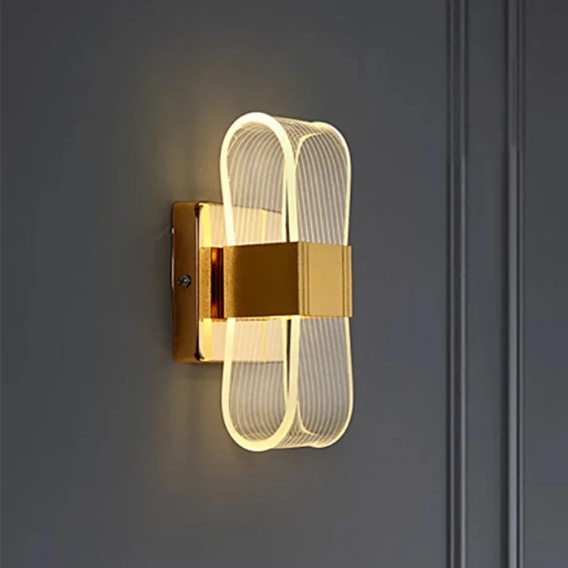 Nordische Aluminium LED Wandleuchte für modernes Wohnzimmer und Schlafzimmer