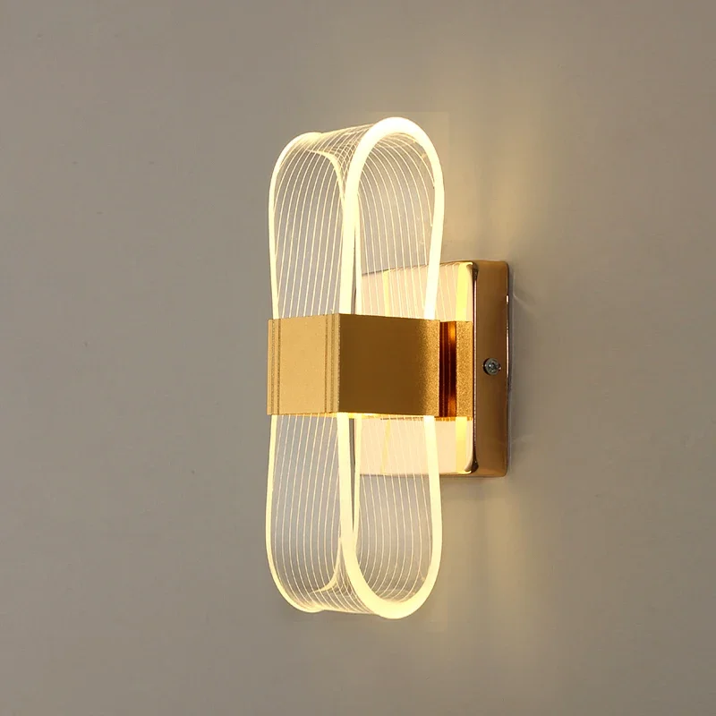 Nordische Aluminium LED Wandleuchte für modernes Wohnzimmer und Schlafzimmer