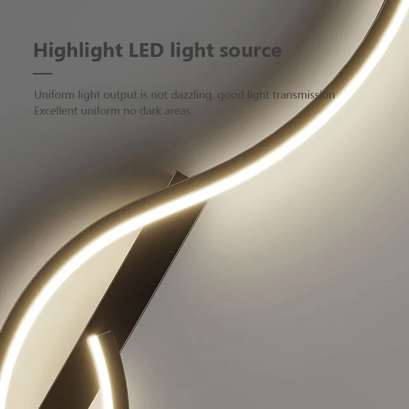 Moderne Minimalistische LED Streifen Wandleuchte für Schlafzimmer und Wohnzimmer