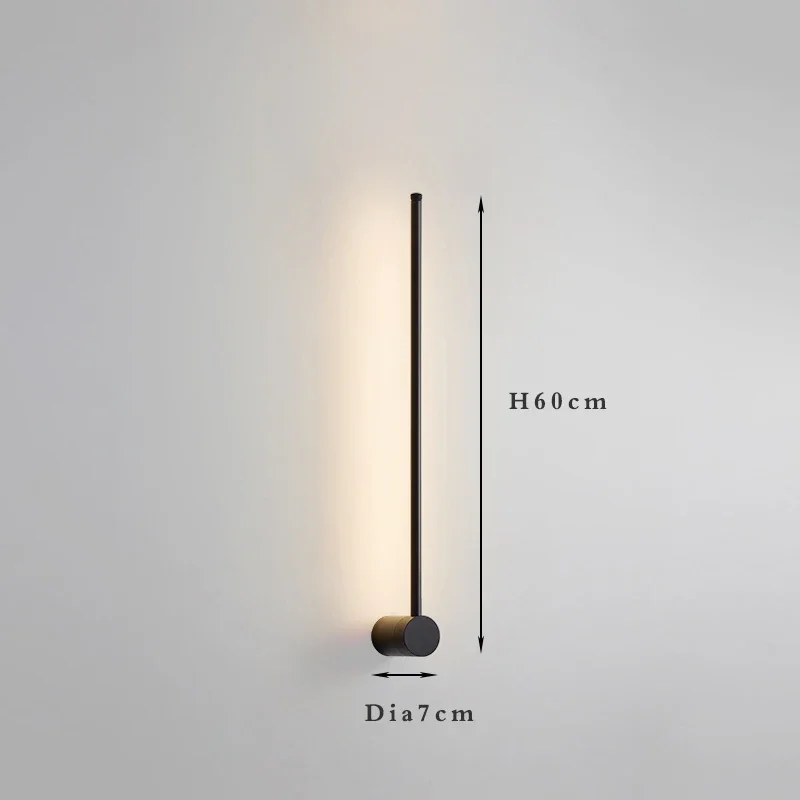 Nordische Minimalistische Lineare Wandleuchte für moderne Hotel und Wohnräume