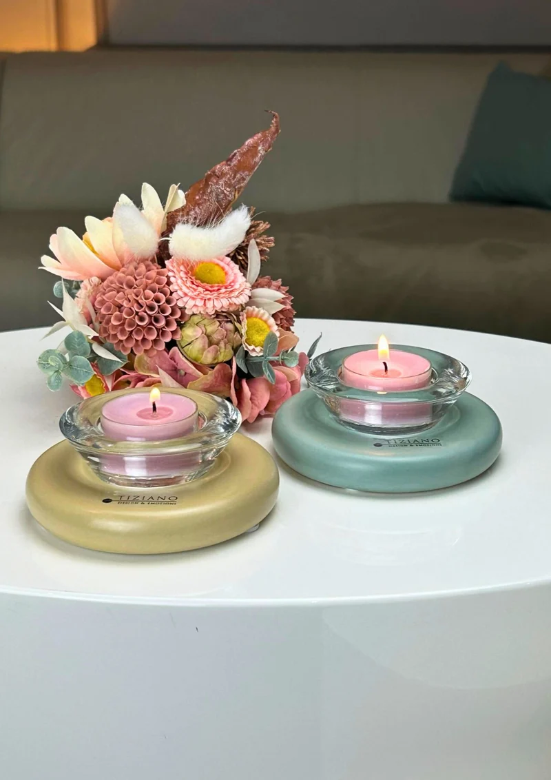 Tischlicht Lumina Laguna mit Glas Trixy klar