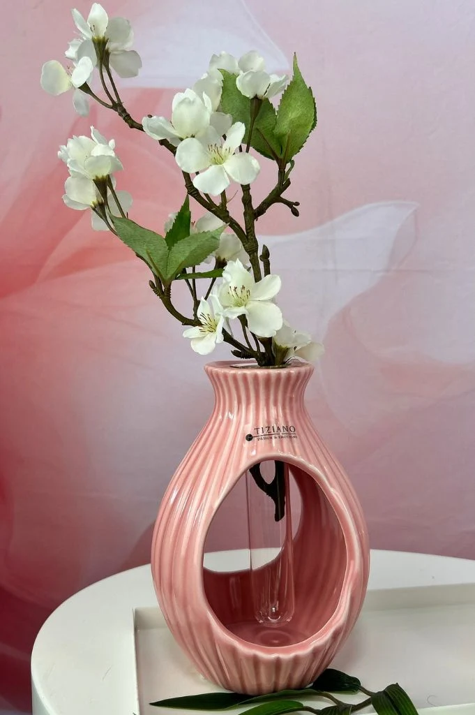 Dekoset Tablett Sendina mit Sumana und Vase Prisma