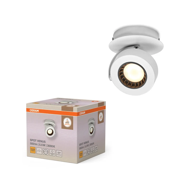 OSRAM DECOR SPOT VENUS Wandleuchte, 5,5W, 210lm, weiß