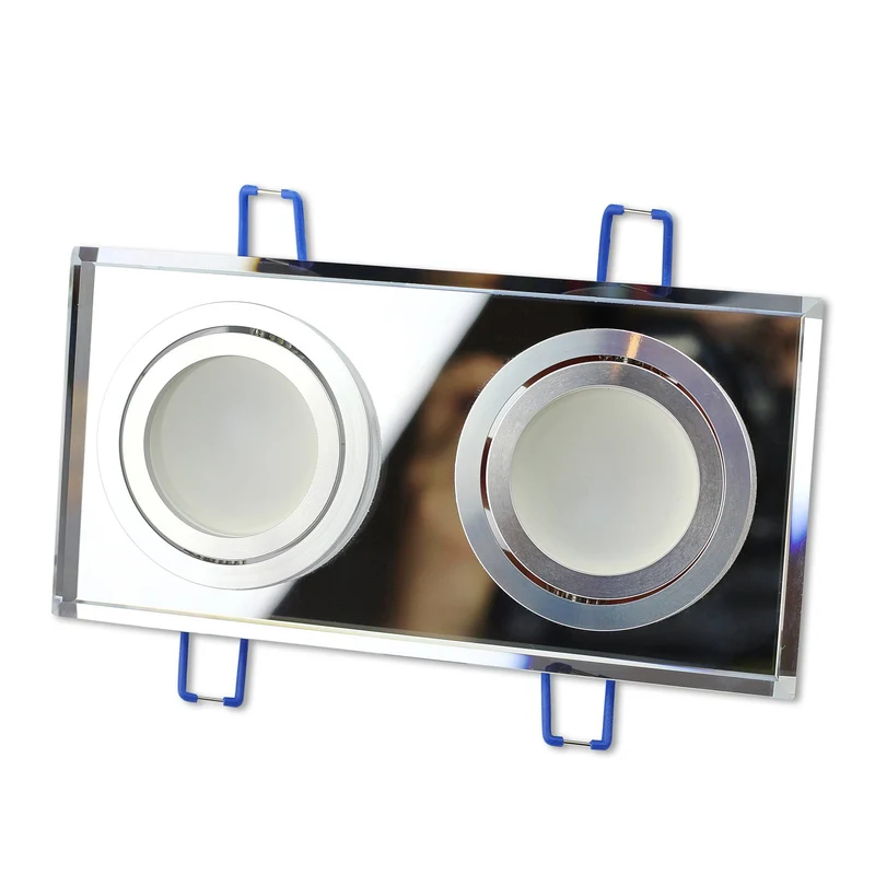 LED Einbaustrahler 5-7W Glas 2-fach Spot MR16 Einbauleuchte Deckenleuchte