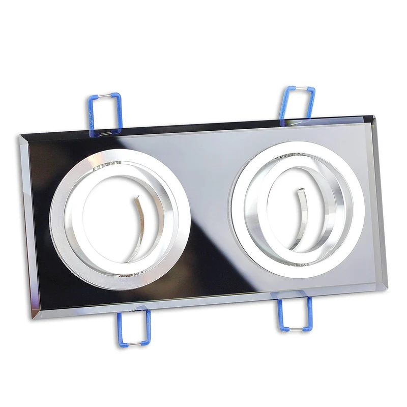LED Einbaustrahler 5-7W Glas 2-fach Spot MR16 Einbauleuchte Deckenleuchte