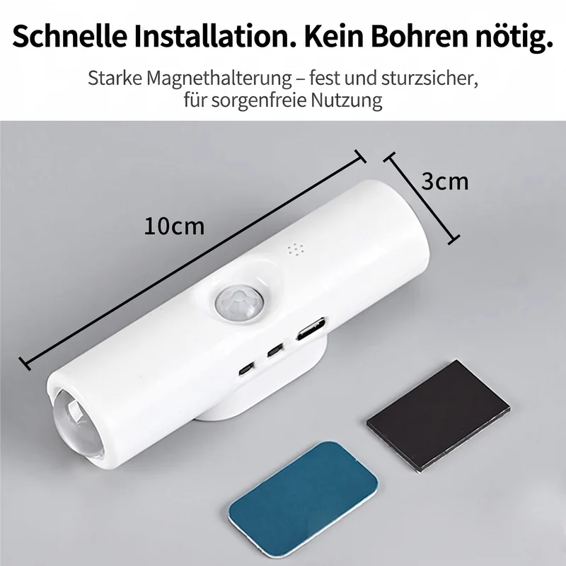 Wiederaufladbare Bewegungsmelder Wandleuchte mit Sonnenuntergang-Effekt für Schlafzimmer