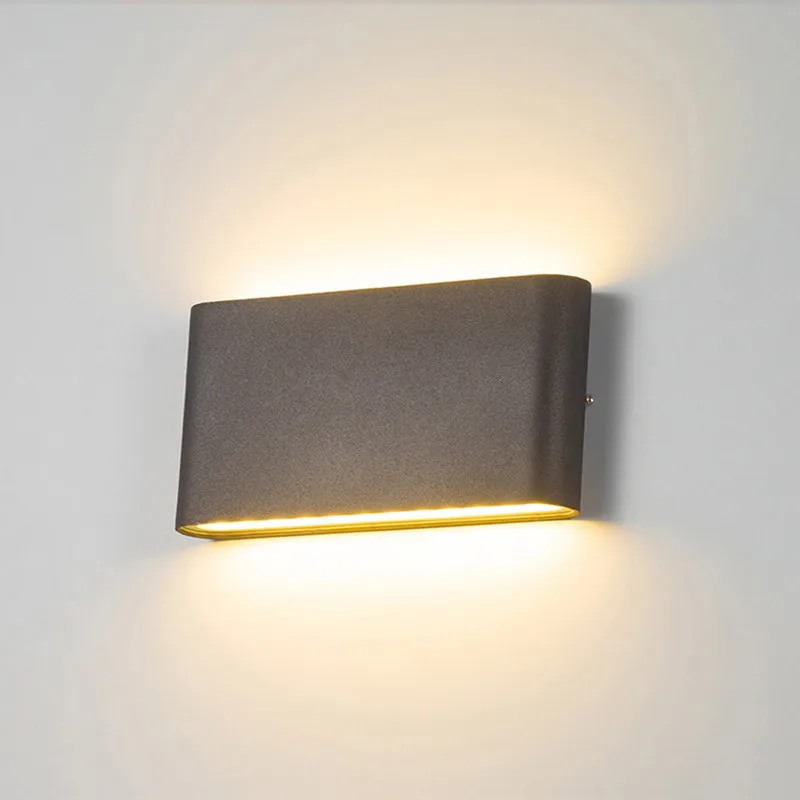 Moderne LED Wandleuchte Aluminium für Innen und Außen Architektur