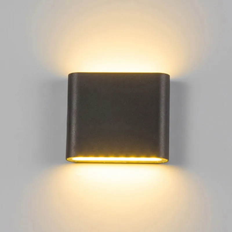 Moderne LED Wandleuchte Aluminium für Innen und Außen Architektur