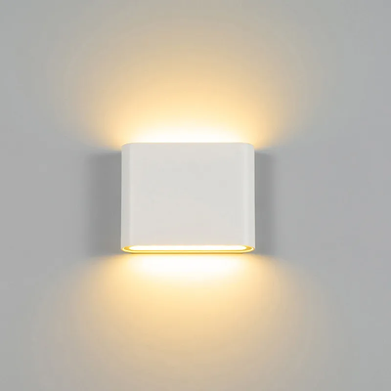 Moderne LED Wandleuchte Aluminium für Innen und Außen Architektur