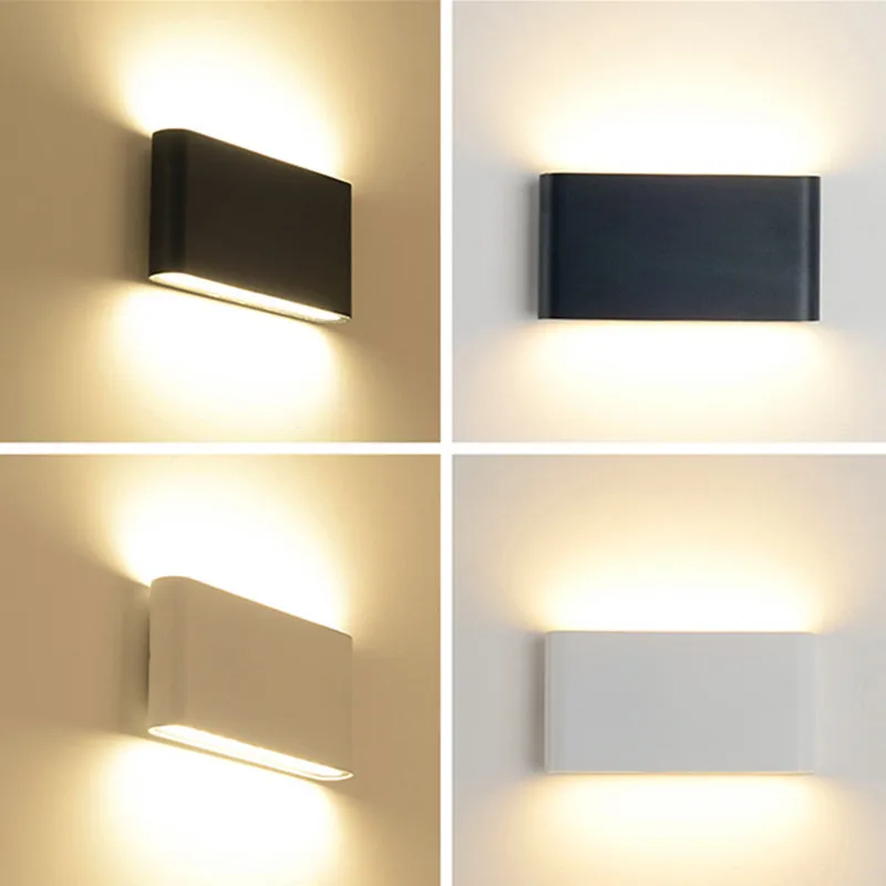 Moderne LED Wandleuchte Aluminium für Innen und Außen Architektur