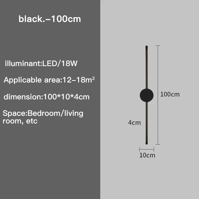 Moderne Minimalistische LED Wandleuchte für Schlafzimmer und Flur Deko