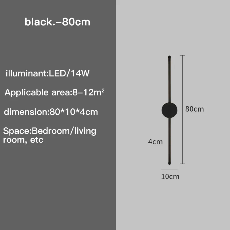 Moderne Minimalistische LED Wandleuchte für Schlafzimmer und Flur Deko