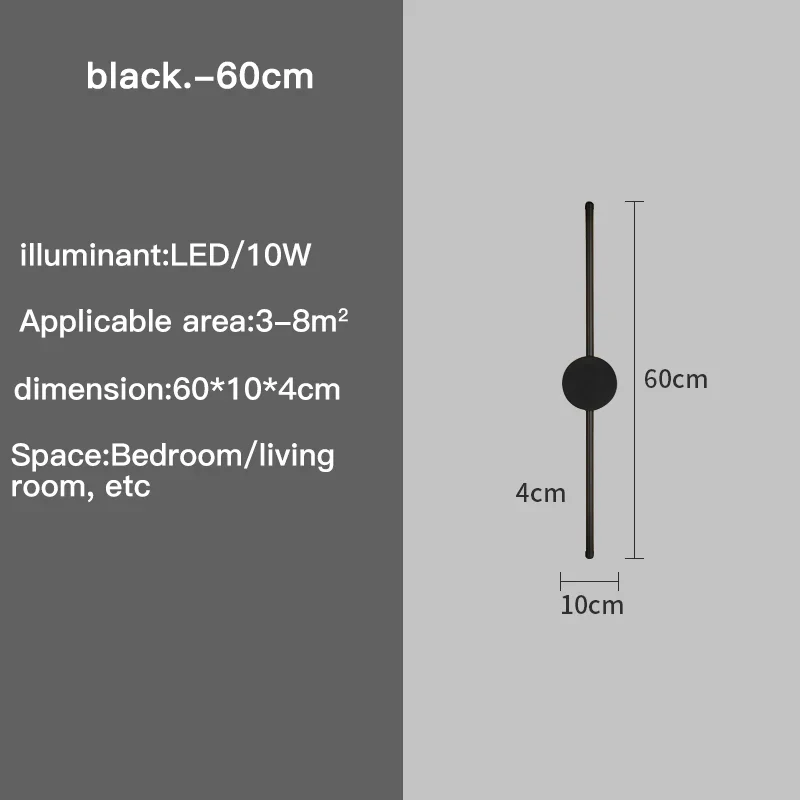 Moderne Minimalistische LED Wandleuchte für Schlafzimmer und Flur Deko