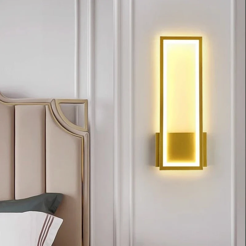 Moderne LED Wandleuchte für Schlafzimmer Nachttisch und Wohnzimmer