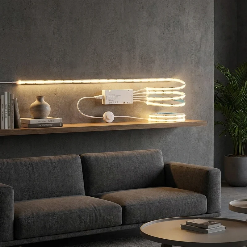 Dimmbare LED Wandakzentleuchte für moderne Regale und Schlafzimmer