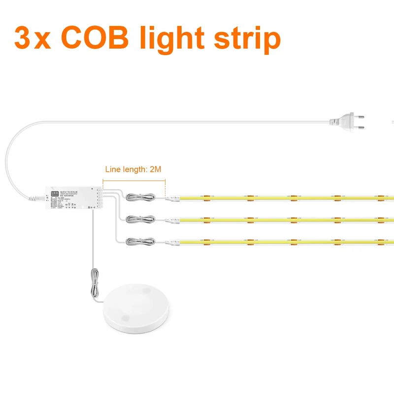 Dimmbare LED Wandakzentleuchte für moderne Regale und Schlafzimmer
