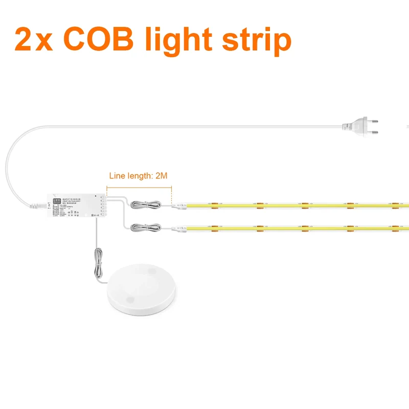 Dimmbare LED Wandakzentleuchte für moderne Regale und Schlafzimmer