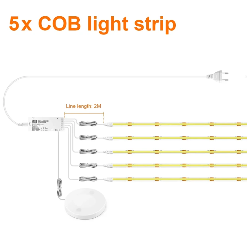 Dimmbare LED Wandakzentleuchte für moderne Regale und Schlafzimmer