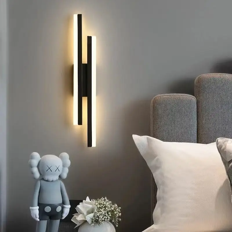 Moderne Kupfer Wandleuchte mit Acryl-Schirm für Wohnzimmer und Flur