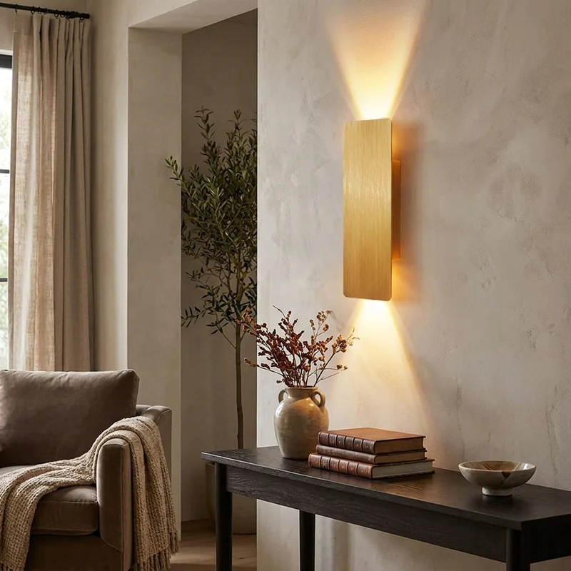 Moderne Aluminium LED Wandleuchte für Schlafzimmer, Flur und Wohnzimmer
