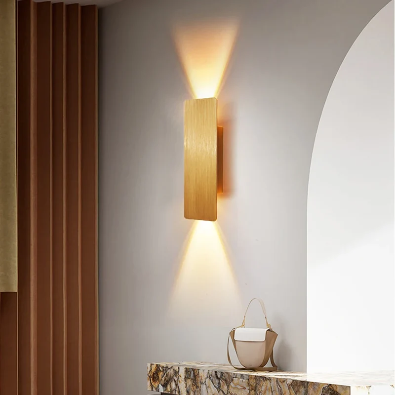 Moderne Aluminium LED Wandleuchte für Schlafzimmer, Flur und Wohnzimmer