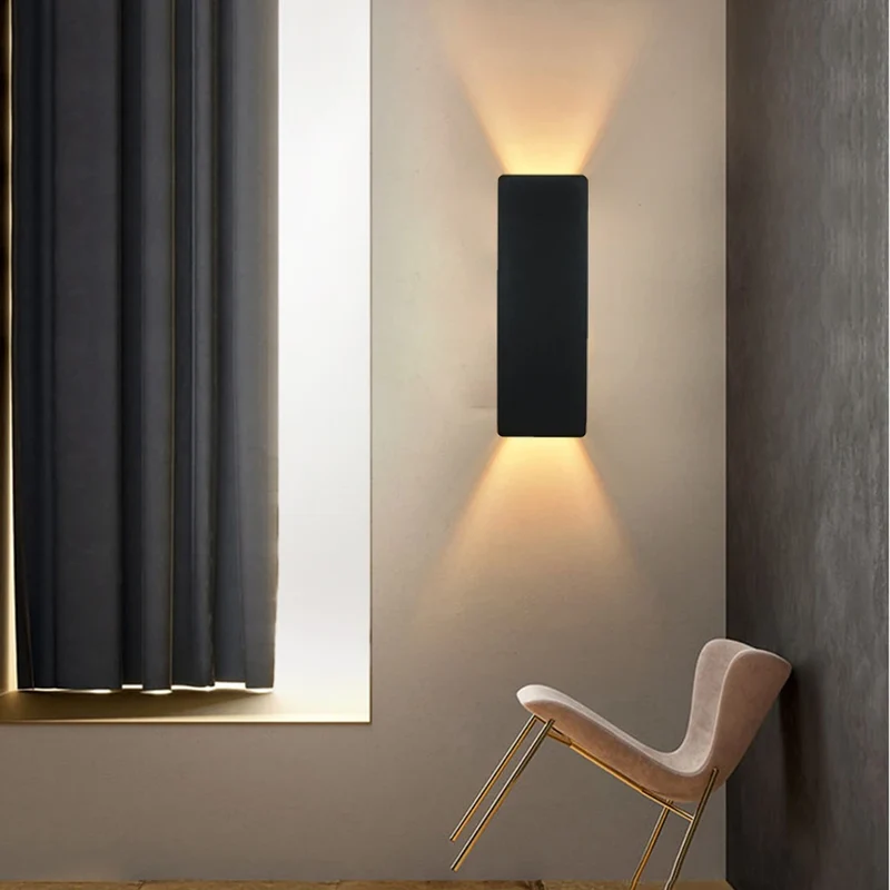 Moderne Aluminium LED Wandleuchte für Schlafzimmer, Flur und Wohnzimmer