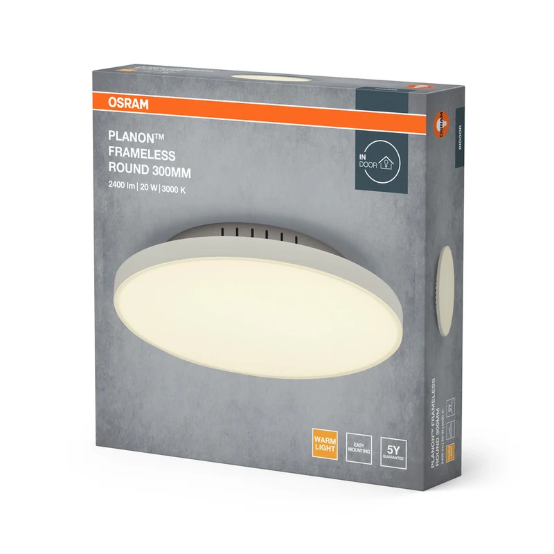OSRAM Planon Frameless Round Deckenleuchte, 19W, 300mm