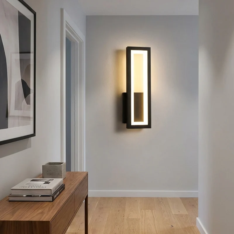 Minimalistische LED Wandleuchte für modernes Schlafzimmer und Flur