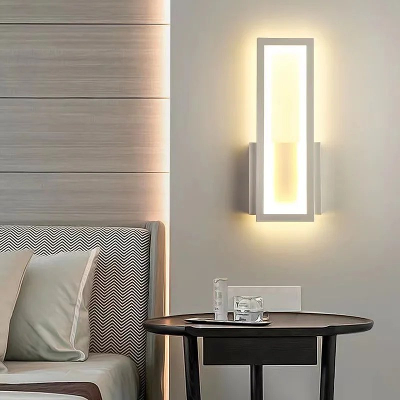 Minimalistische LED Wandleuchte für modernes Schlafzimmer und Flur