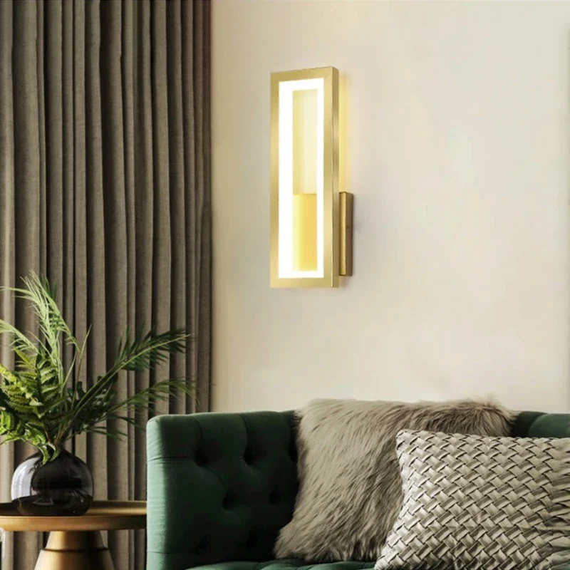 Minimalistische LED Wandleuchte für modernes Schlafzimmer und Flur
