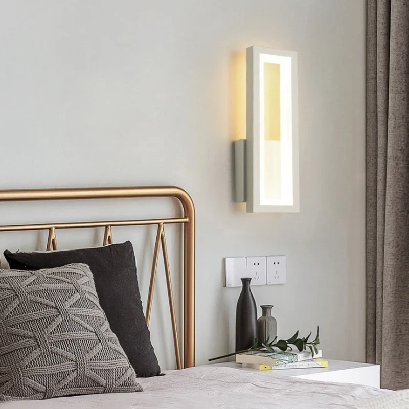 Minimalistische LED Wandleuchte für modernes Schlafzimmer und Flur