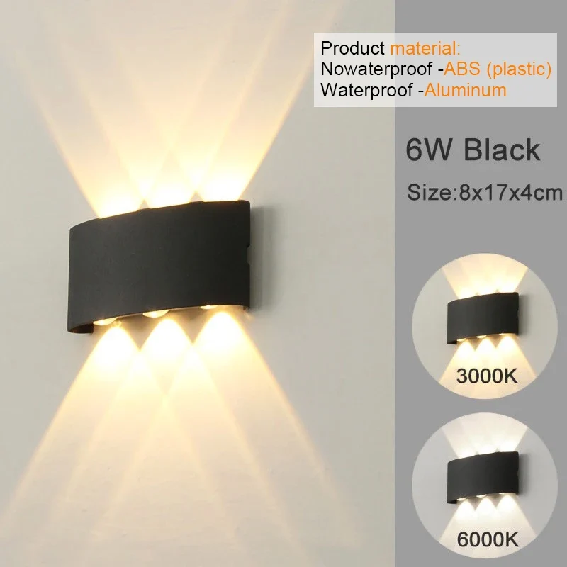 Moderne LED Wandleuchte für Innen und Außen Architekturbeleuchtung