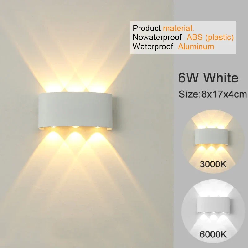 Moderne LED Wandleuchte für Innen und Außen Architekturbeleuchtung