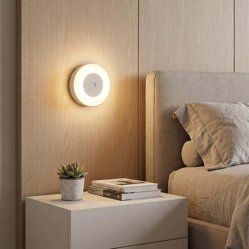 Dimmbare Magnetische LED Wandleuchte für Lesen, Schlafzimmer und Kleiderschrank