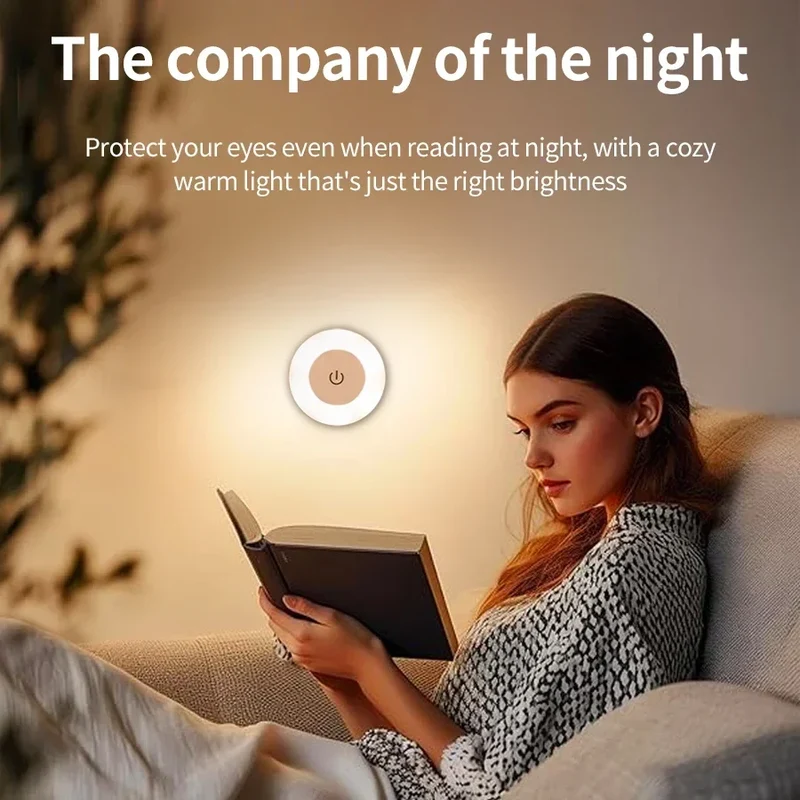 Dimmbare Magnetische LED Wandleuchte für Lesen, Schlafzimmer und Kleiderschrank