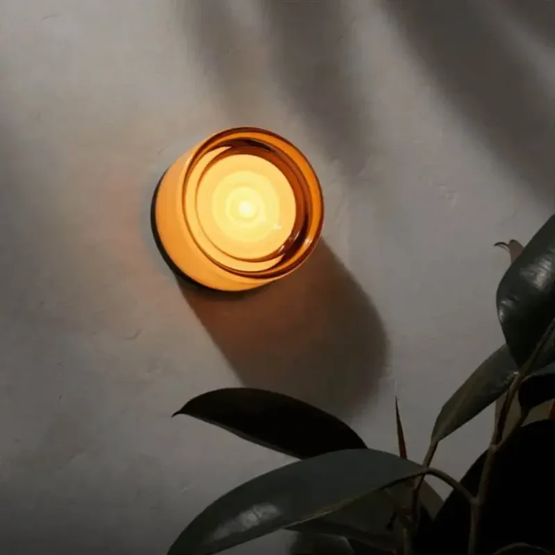 Moderne Farbige Glas Wandleuchte für Hotel Nachttisch und Schlafzimmer