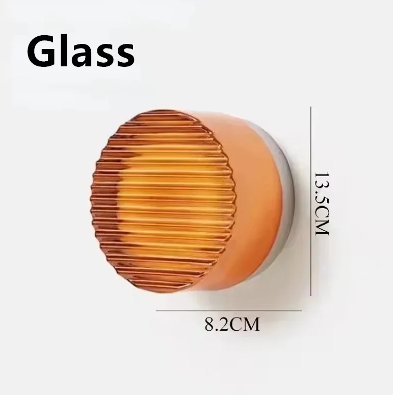 Moderne Farbige Glas Wandleuchte für Hotel Nachttisch und Schlafzimmer