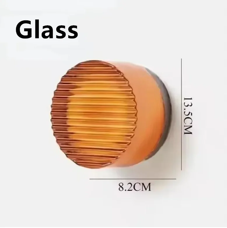 Moderne Farbige Glas Wandleuchte für Hotel Nachttisch und Schlafzimmer