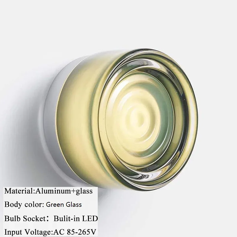 Moderne Farbige Glas Wandleuchte für Hotel Nachttisch und Schlafzimmer