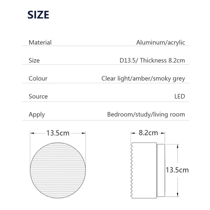Moderne LED Wandleuchte mit Bernstein-Glas für elegante Wohnräume