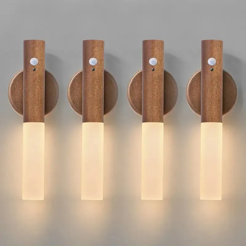 Wiederaufladbare LED Bewegungsmelder Wandleuchte für Flur und moderne Heimdekoration