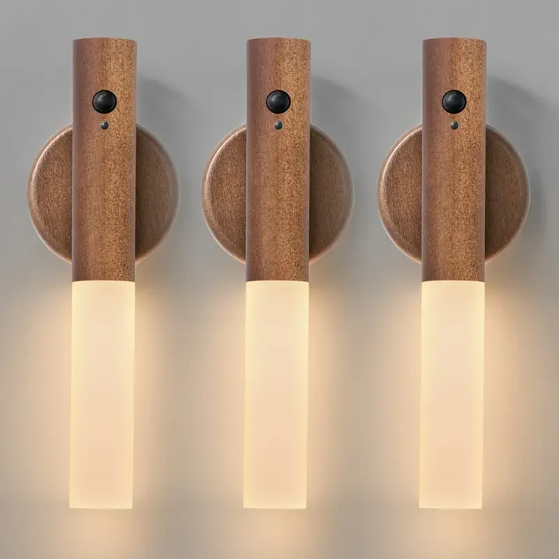 Wiederaufladbare LED Bewegungsmelder Wandleuchte für Flur und moderne Heimdekoration